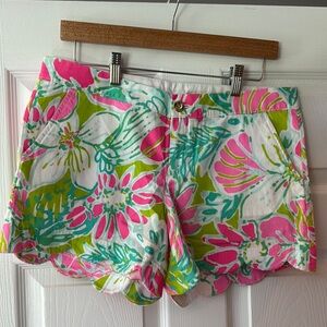 Lilly Pulitzer Flamingo Pink Don't Give a Cluck Women’s Shorts